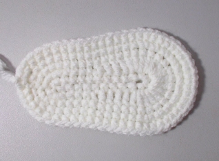 Подошва для пинетки - вязание крючком - Crochet sole booties