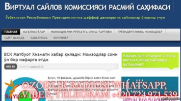 Ўзбек мухолифатчилари веб саҳифаси хакерларнинг "порно" ҳужумига учради