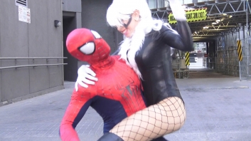 SPIDER-MAN vs BLACK CAT!! Real Life Superhero Movie - TheSeanWardShow